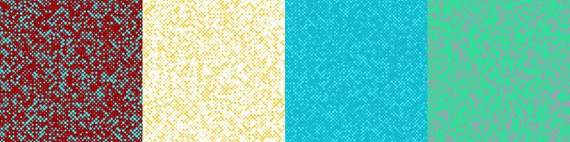 Abstract random halftone dot pattern set vector