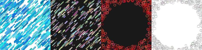 Abstract geometric background collection vector