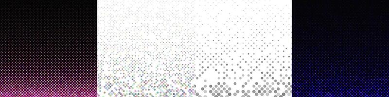 Abstract geometrical dot pattern collection vector