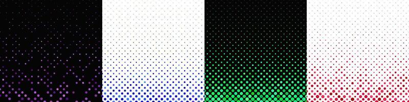 Abstract geometrical dot pattern collection vector