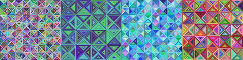 Abstract triangle polygon background collection vector