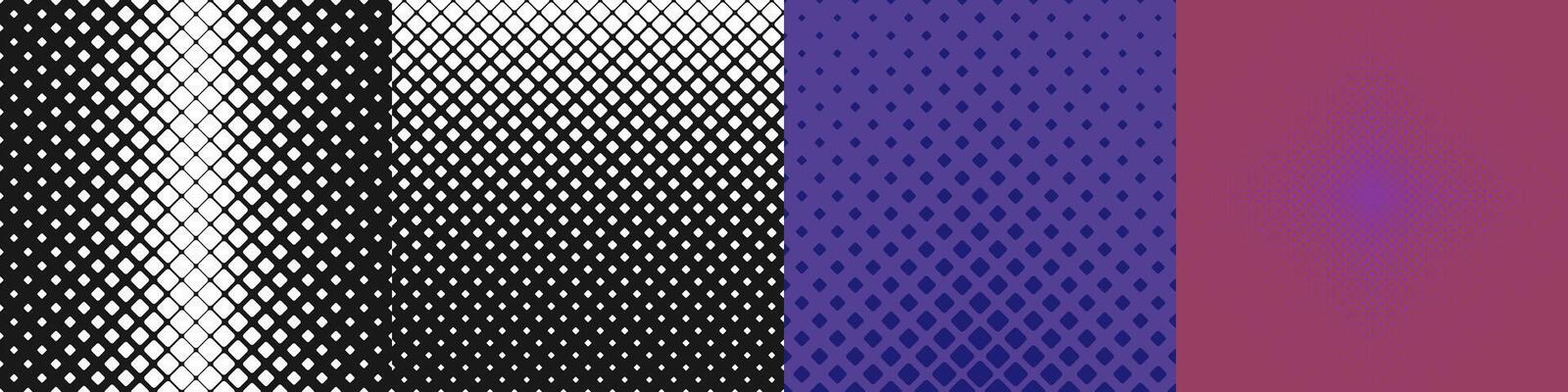 Halftone square pattern set