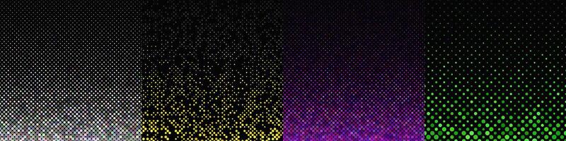 Abstract geometrical dot pattern collection vector