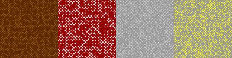 Abstract random halftone dot pattern set vector