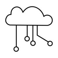 Artificial Intellegence Line art Icon vector