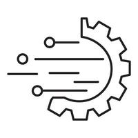 Artificial Intellegence Line art Icon vector