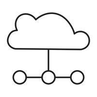 Artificial Intellegence Line art Icon vector