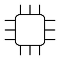 Artificial Intellegence Line art Icon vector
