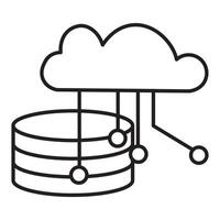 Artificial Intellegence Line art Icon vector