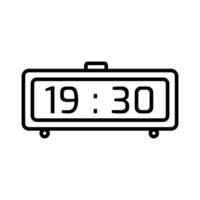 Time and Clock outline icon vector