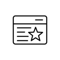 Customer review rating with 5 stars and thumb up. Outline icon with editable stroke. 02 vector