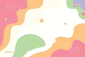 Colorful fluid abstract background design vector