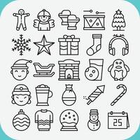 CHRISTMAS ICON PACKS vector