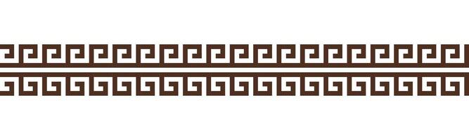 Greek key seamless border pattern collection. Decorative ancient meander, Greece ornament with repeated geometric motifs vector