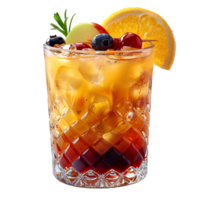 tequila amanecer cóctel . tequila amanecer en vaso con tequila, naranja jugo, y granadina jarabe . alcohólico bebida tequila amanecer como refresco durante Hora de verano calienta aislado png