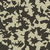 Blots camo seamless background. Chaotic monochrome pattern of paint splashes spots. Hand drawn camouflage texture for printing on fabric. Grunge black and white ink wallpaper vector