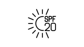 sun block outline icon animation. transparent background video