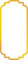 Golden Arabic Islamic Frame. with Minimalist Design Style. vector