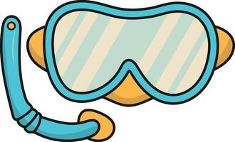 Cute Summer Beach Element Isolated on White Background. Illustration Design. vector