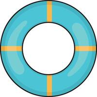 Cute Summer Beach Element Isolated on White Background. Illustration Design. vector