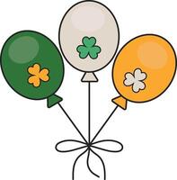 Happy Saint Patrick's Day Element with Cartoon Design. Illustration Elements. vector
