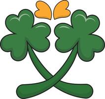 Happy Saint Patrick's Day Element with Cartoon Design. Illustration Elements. vector