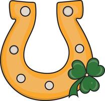 Happy Saint Patrick's Day Element with Cartoon Design. Illustration Elements. vector