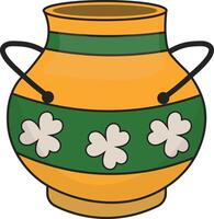 Happy Saint Patrick's Day Element with Cartoon Design. Illustration Elements. vector