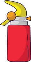 Firefighter Equipment Isolated on White Background. Illustration in Cartoon Design and Shapes. vector