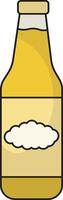Hand Drawn Beer Glass Illustration. Isolated on White Background. vector