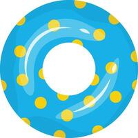 Illustration of inflatable Swimming Ring. with Cartoon Design Style. vector