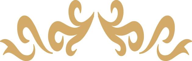 Islamic Floral Dividers Element with Abstract Design. Isolated Illustration vector