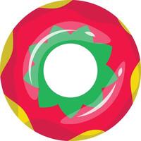 Illustration of inflatable Swimming Ring. with Cartoon Design Style. vector