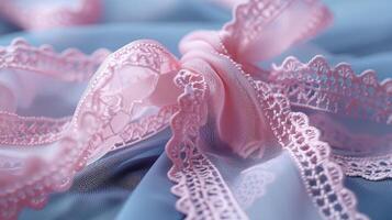 Elegant arrangement featuring delicate lace intertwined photo