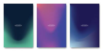 Collection abstract blurred gradient mesh tools. Dark theme color blend liquid background. Modern design template for card, banner, poster, social media, promotion background vector