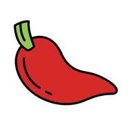 isolate spicy sauce flat icon vector
