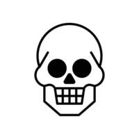 isolate mexican skull flat icon vector