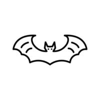 isolate bat flat icon vector