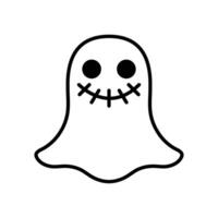 isolate ghost flat icon vector