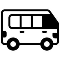 Minibus icon for web, app, infographic, etc vector