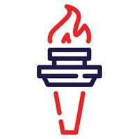 Torch icon for web, app, infographic, etc vector