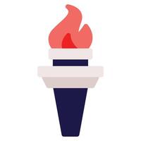 Torch icon for web, app, infographic, etc vector