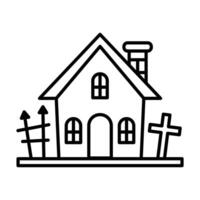 isolate vampire castle flat icon vector