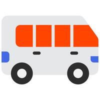 Minibus icon for web, app, infographic, etc vector