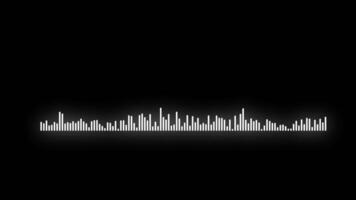 Digital Audio Spectrum Sound Wave Equalizer Effect Animation. 4K Resolution video