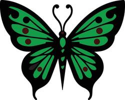 A poisonous Colorful butterfly vector