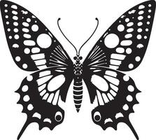 A design of a silhouette butterfly 2 vector