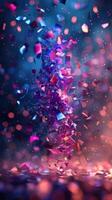digital background, falling pieces. photo
