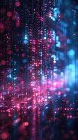 digital futuristic neon background. photo