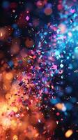 digital background, falling pieces. photo